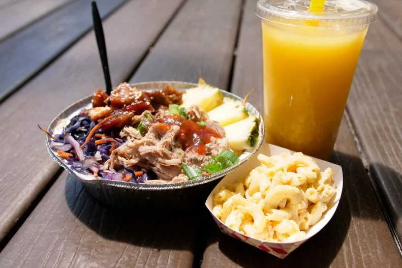 Just some of the many tropical flavors served on The Salty Pineapple, as seen on Food Network's Big Food Truck Tip.