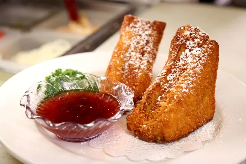 The Monte Cristo Sandwich, as served by Westside Drive In, located in Boise, Idaho, as seen on Triple-D Nation, Season 4.