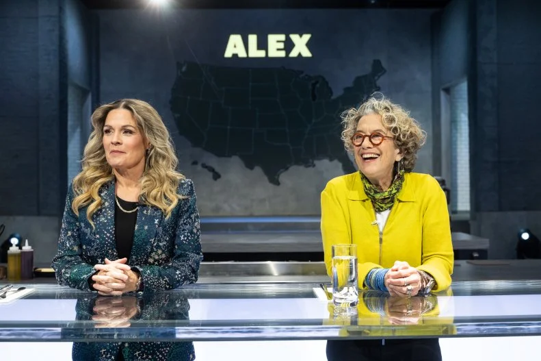Judges Cat Cora and Susan Feniger, as seen on Alex vs America, Season 5.
