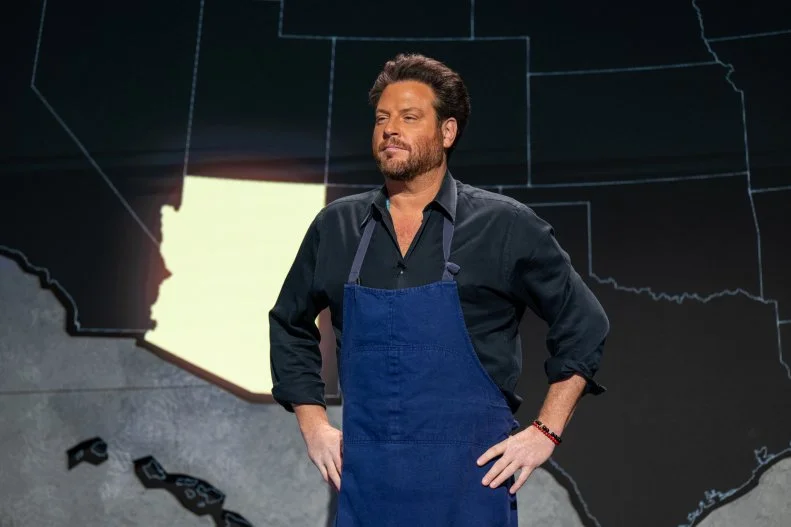 Contestant Scott Conant, as seen on Alex vs America, Season 5.