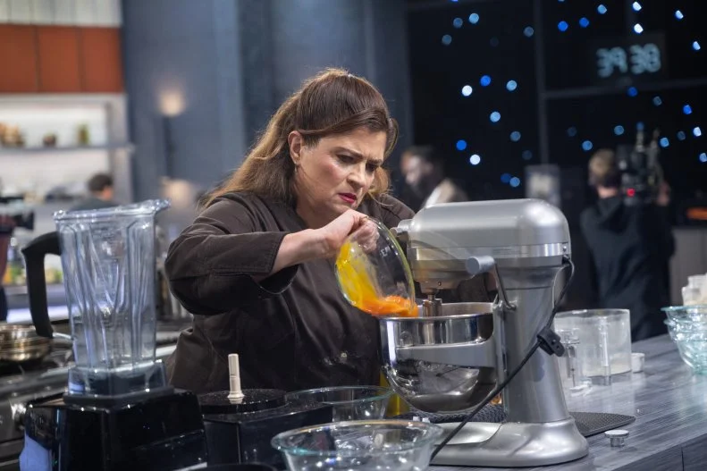 Chef Alex Guarnaschelli, as seen on Alex vs America, Season 5.