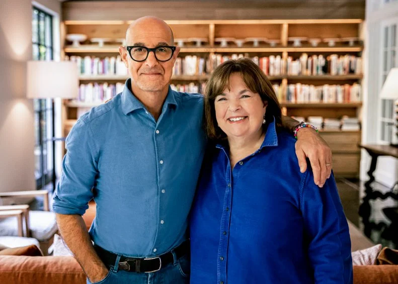 Ina Garten and Stanley Tucci, as seen on Be My Guest with Ina Garten, season 3.