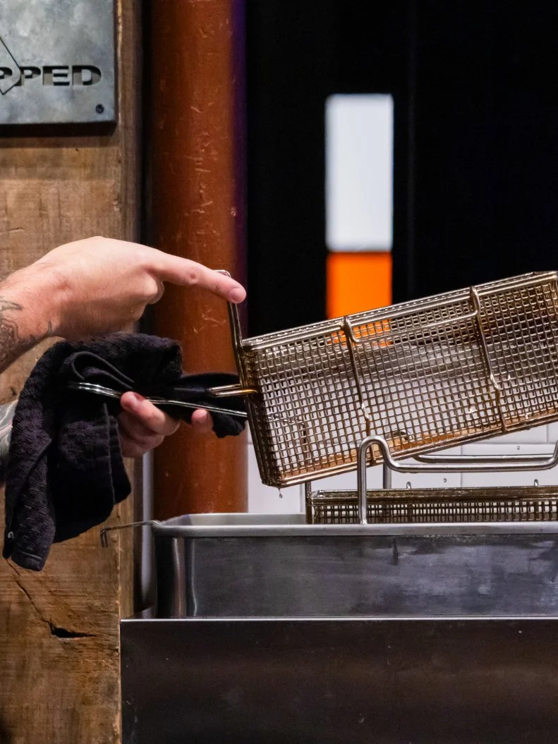 Chef Merrill Whiston, Round 1 Action, as seen on Chopped, Season 61
