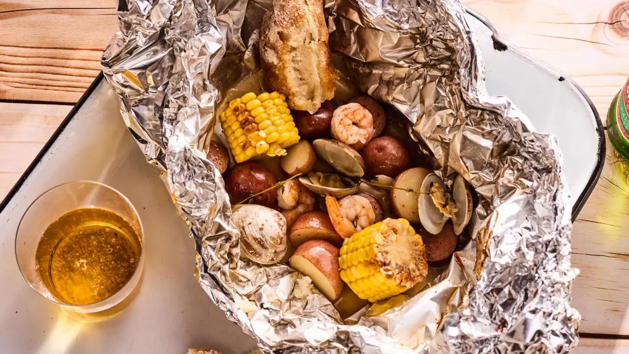 Buttery Clambake Foil Packets