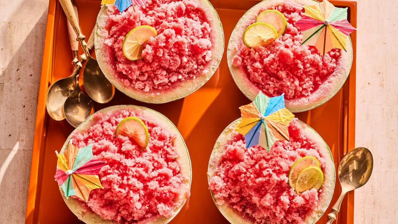 Watermelon Margarita Granita