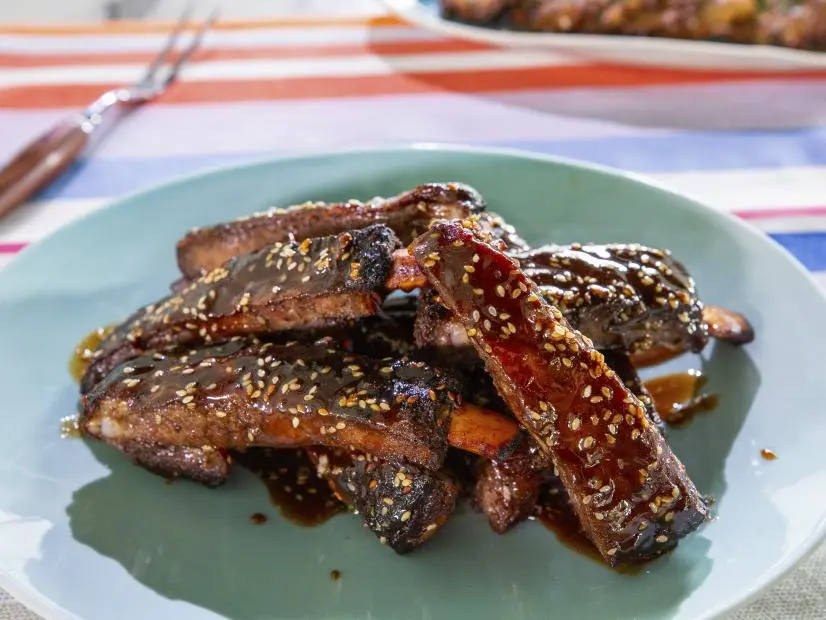Alex Guarnaschelli's Brown Sugar Vinegar Ribs, Beauty as seen on The Kitchen, S39/40
