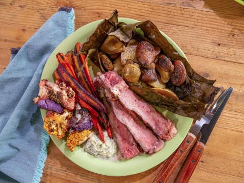 Masala Rib-Eye Steak and Cumin Potatoes