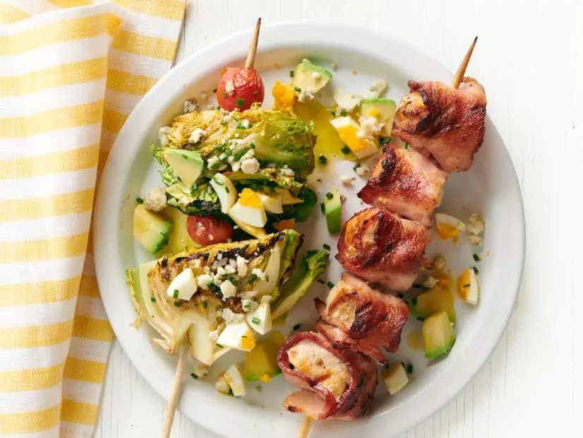 Cobb Salad Kebabs.
