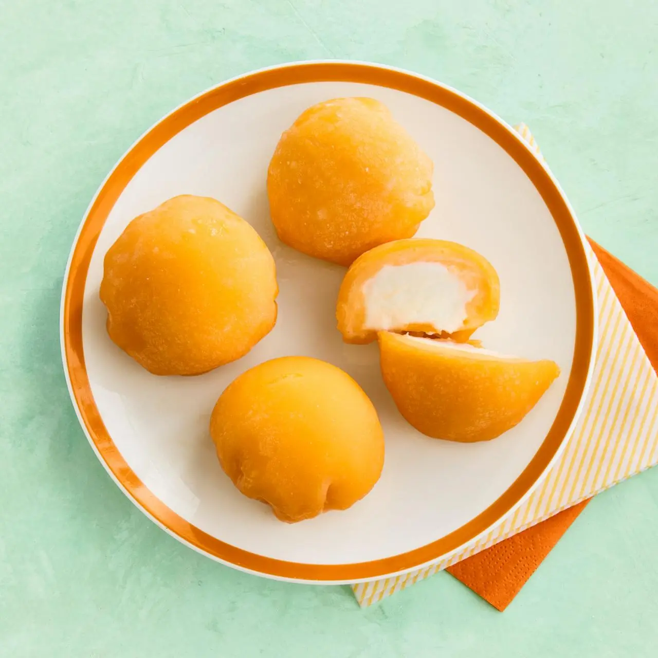 Playful Chewy Creamsicle Mochi Ice Cream