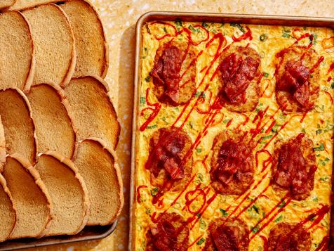 Sheet Pan Hash Brown Breakfast Sandwiches