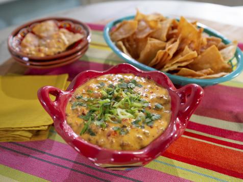 The Ultimate Queso with Garlic Lime Tortilla Chips