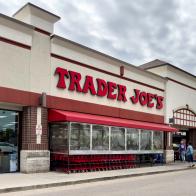 Arlington Heights, IL, USA - July 2, 2024: Trader Joeâ  s is an American chain of 571 grocery stores. The stores have a neighborhood store feel. This store is located in the Annex of Arlington shopping center.
