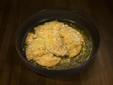 Gorgonzola Mezzelune with “Salsa di Noci” (Walnut Pesto Sauce)