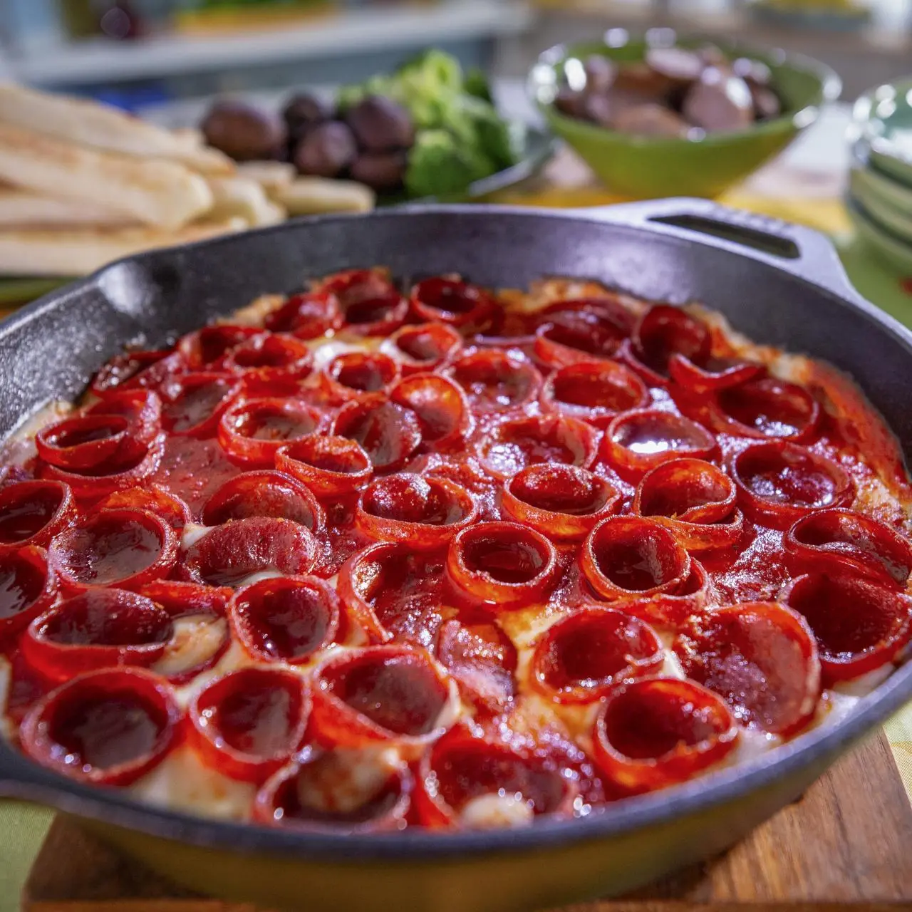 Pepperoni Pizza Fundue, image size:1280x1280