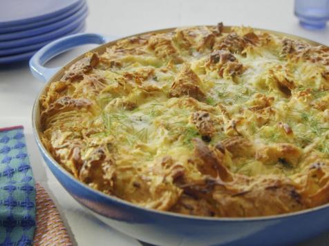 Prosciutto + Swiss Croissant Strata