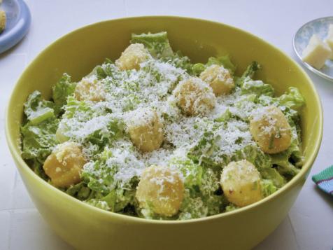 Caesar with Deep-Fried Garlic Nuggets