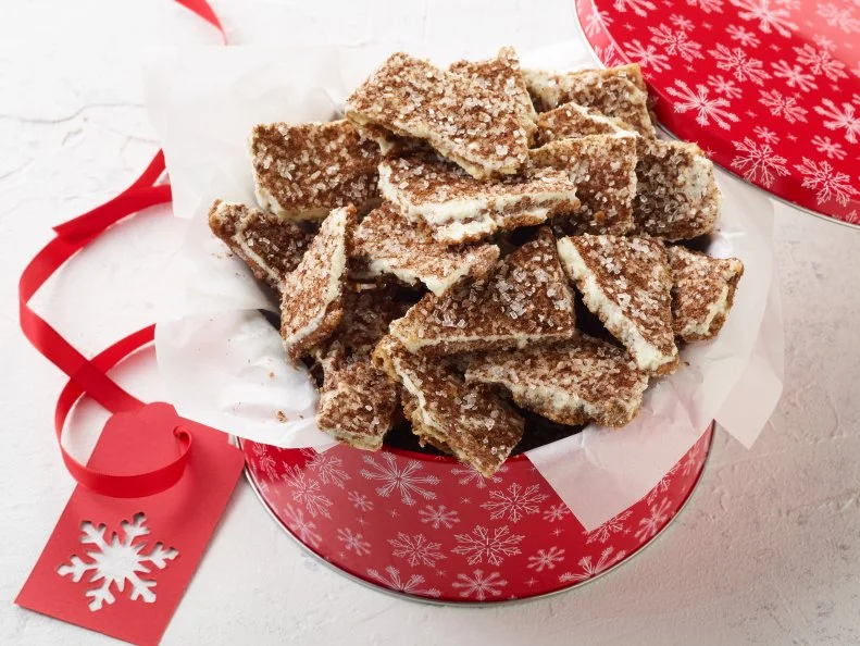 Food Network Kitchen’s Gingerbread Cracker Crunch, as seen on Food Network.
