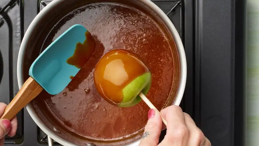 Food Network Kitchen’s Caramel Apples, as seen on Food Network.