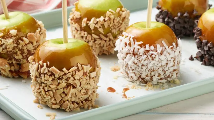 Food Network Kitchen’s Caramel Apples, as seen on Food Network.