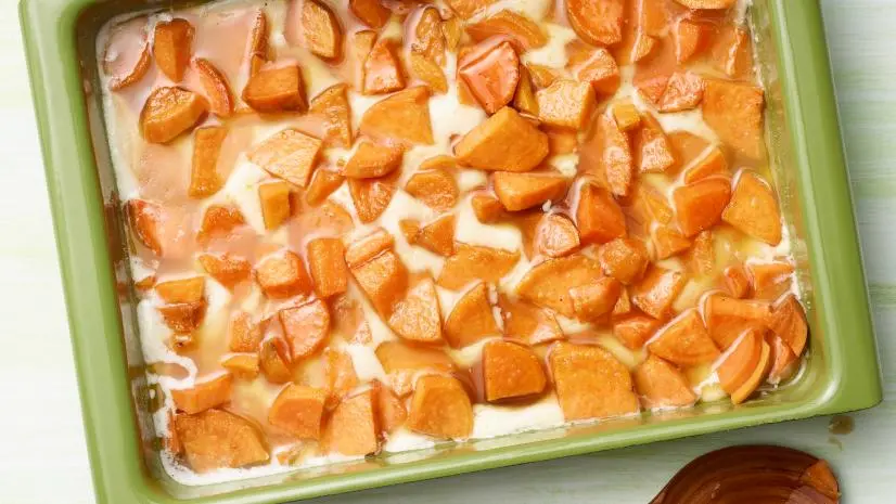 Food Network Kitchen’s How to Make Sweet Potato Cobbler, as seen on Food Network.