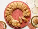 Food Network Kitchen’s Pull-Apart Cheddar-Chive Holiday Wreath, as seen on Food Network.