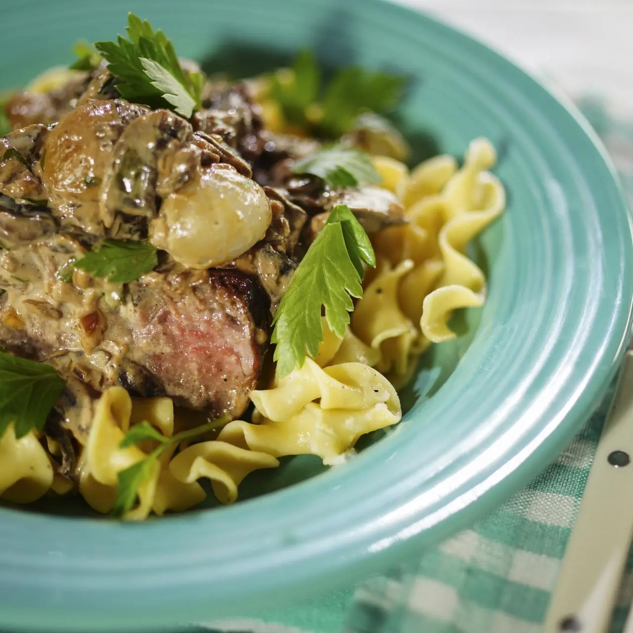 Beef Stroganoff with Egg Noodles-image