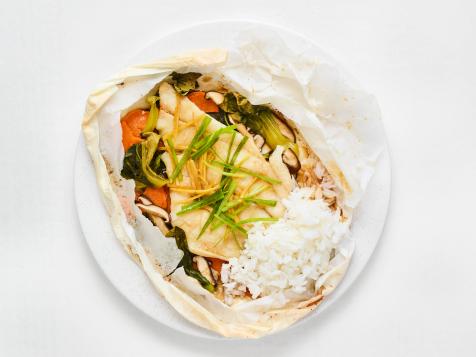 Chinese-Style Fish and Vegetable Parchment Packets