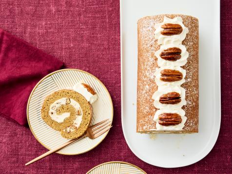 Maple-Pecan Cake Roll
