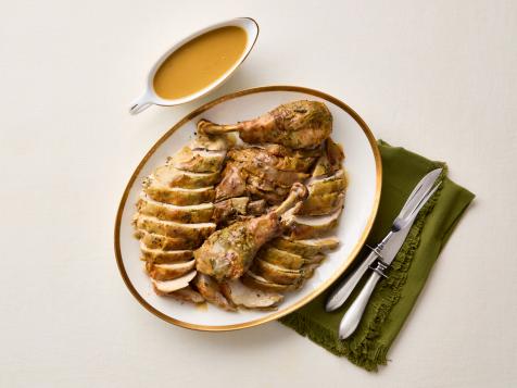 Turkey with Sage Butter and Roasted Garlic Gravy