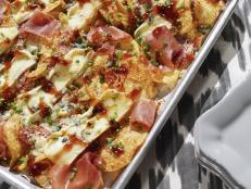 I love a good happy hour app. I saw these viral Charcuterie Chips on social media and knew I needed to recreate them. Topped with prosciutto and blue cheese, this savory snack is a great drink partner.