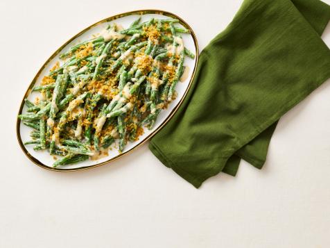 Green Beans with Tahini Caesar Dressing