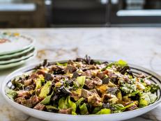 Cheese and steak work well as salad garnishes, but the addition of queso, pico de gallo and crumbled corn chips make this the ultimate Tex-Mex dish. It is also one of Ree&rsquo;s 16-Minute Meals, so not only is it tasty, it&rsquo;s also quick to make.