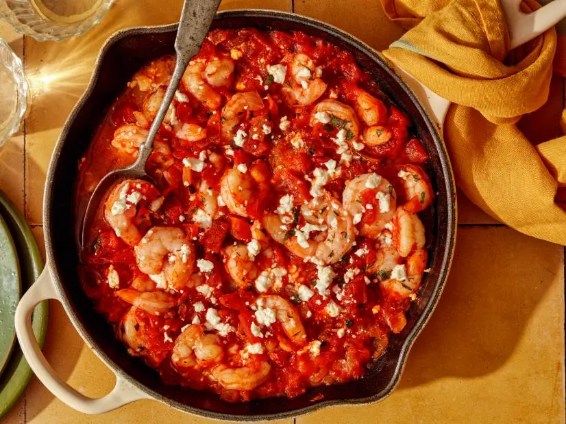 Ellie Krieger's Baked Shrimp with Tomatoes and Feta