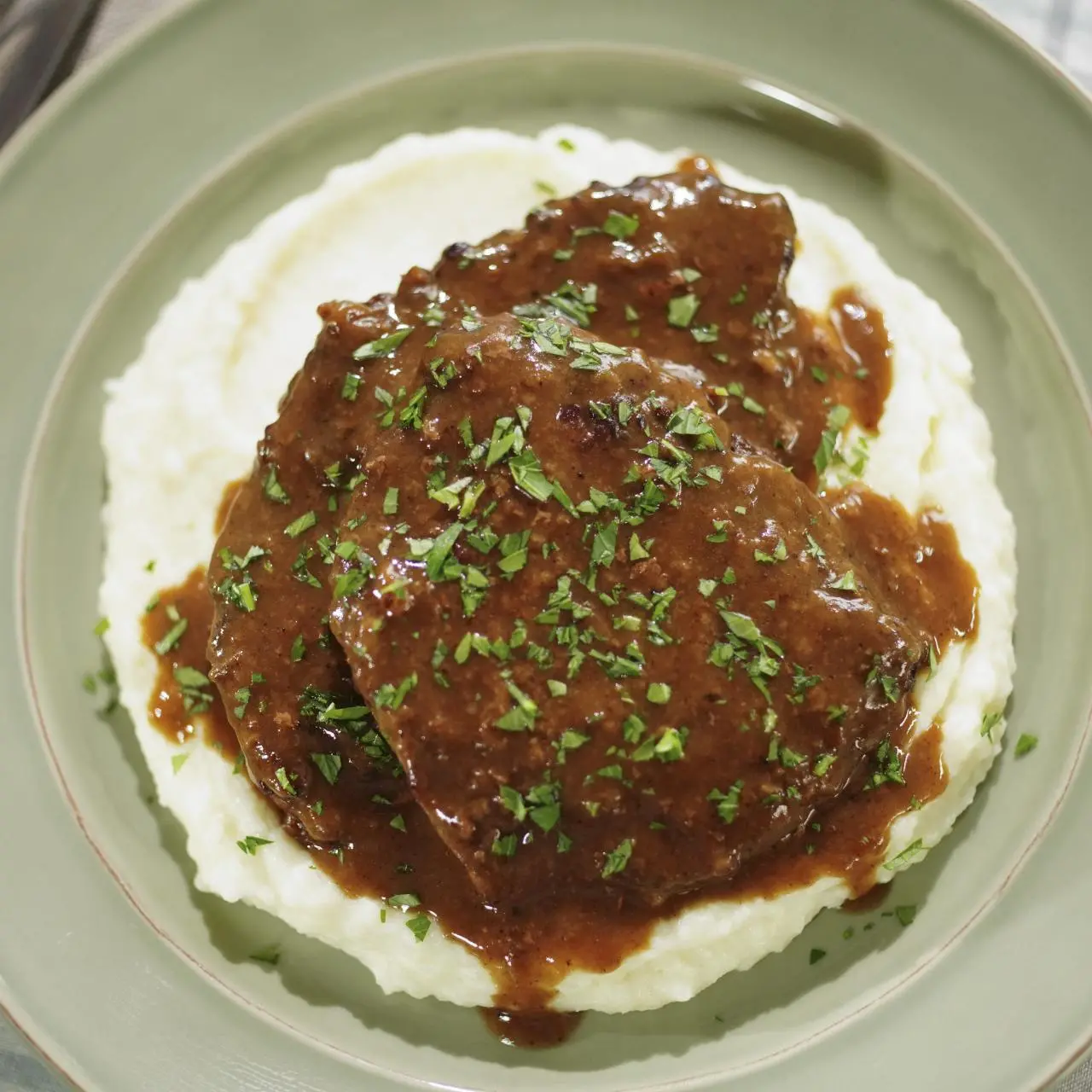Baked Steak and Gravy-image
