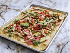 Ree first experienced avocado on a pizza when she lived in California, and it remains one of her favorite toppings. This recipe is always popular; it&rsquo;s super easy to make, and it always disappears fast.