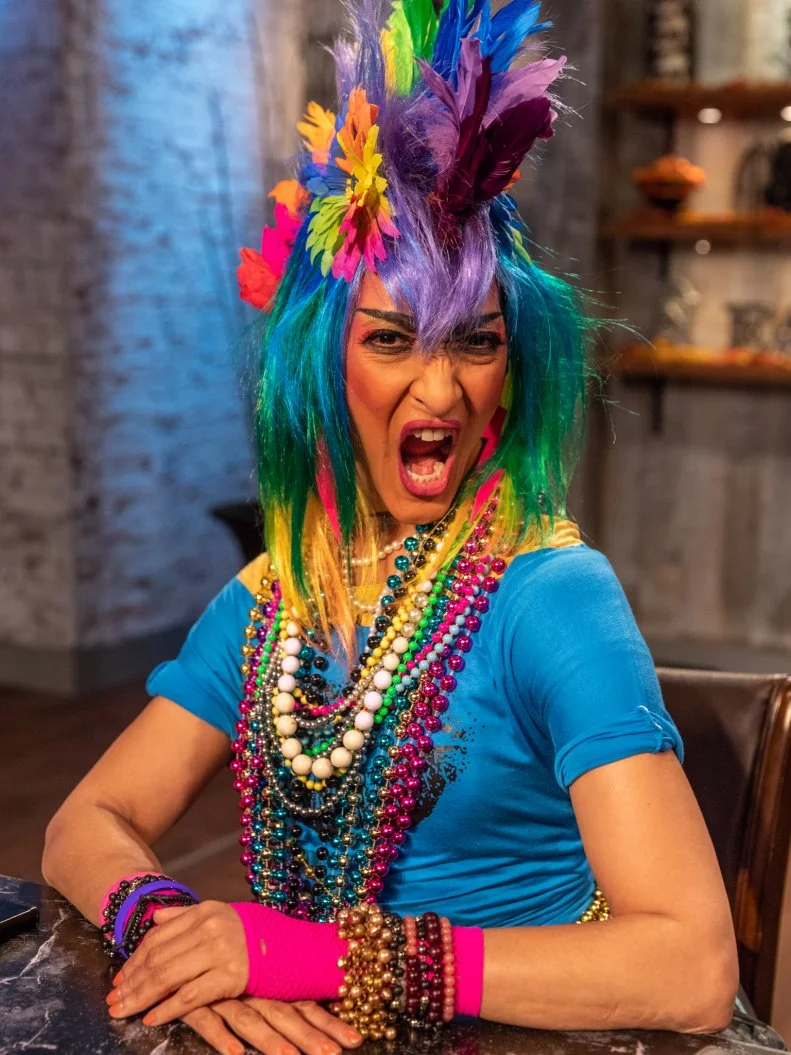 Judge Carla Hall poses for a photo, as seen on Food  Network's Halloween Baking Championship, Season 4.