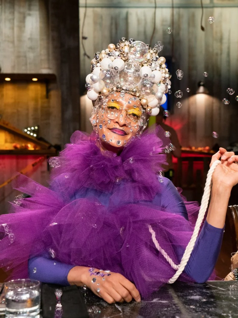 Posed portrait of Judge Carla Hall as seen on Halloween Baking Championship Season 5 Episode 6.