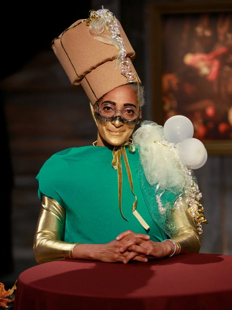 Judge Carla Hall, as seen on Halloween Baking Championship, Season 6.