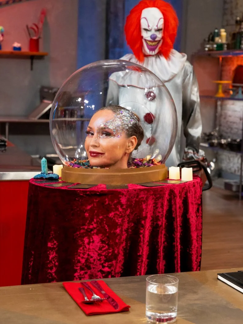 Judge Stephanie Boswell, portrait, as seen on Halloween Baking Championship, Season 9.