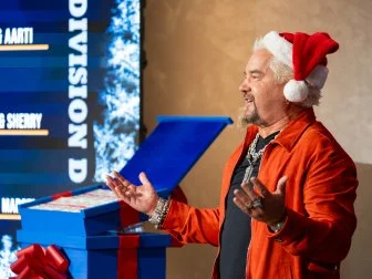 Host Guy Fieri, as seen on Tournament of Champions Holiday, Season 1.