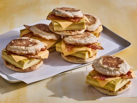 High-Protein Bacon, Egg and Cheese Sandwiches