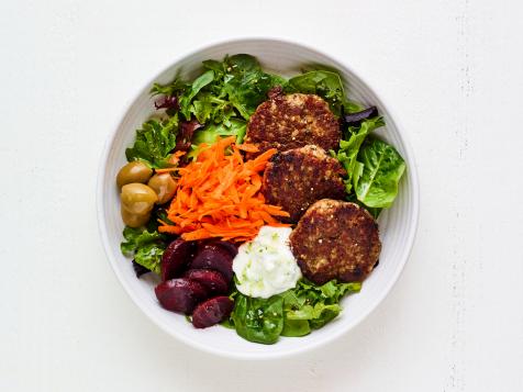 Lentil Burger Salad Bowl