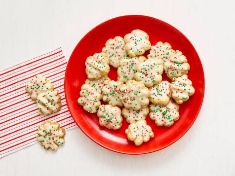 Glazed Spritz Cookies
