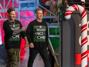 Contestants Michael Voltaggio and Bryan Voltaggio, as seen on Tournament of Champions Holiday, Season 1.