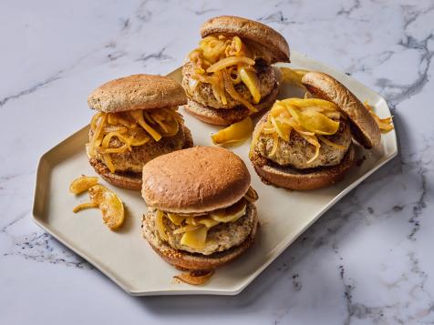 Chicken and Apple Burgers with Maple Mustard