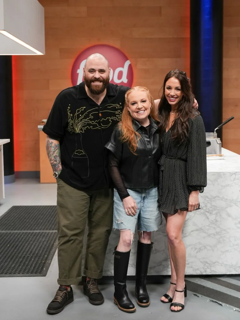 Chefs Christian Petroni, Tiffani Faison, Kelsey Murphy portrait (L to R) , as seen on the Food Network's Wild Card Kitchen Cycle 3