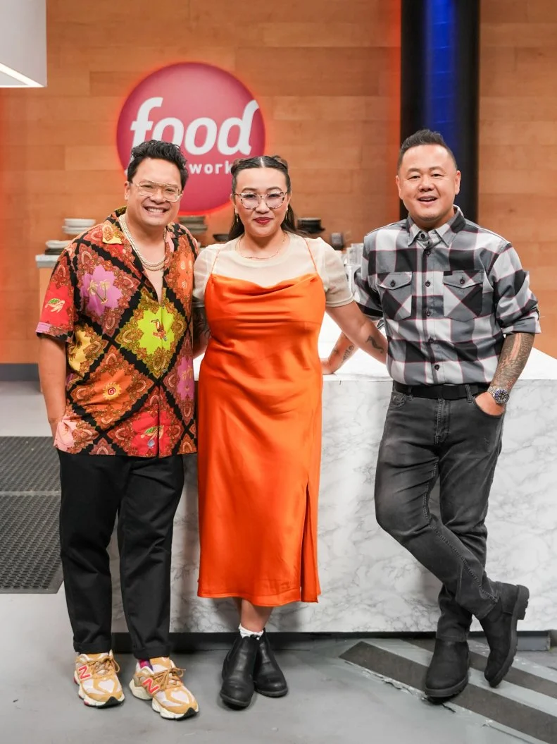 Chefs Dale Talde, Nini Nguyen, Jet Tila portrait (L to R) , as seen on the Food Network's Wild Card Kitchen Season 3