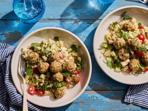 Cottage Cheese Turkey Meatball Bowls