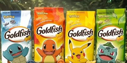 Goldfish and Pokémon Drop Limited-Edition Collectible Packs