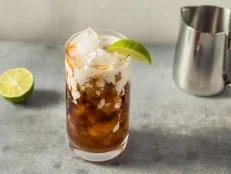 Homemade Cold Dirty Soda with Coconut and Lime